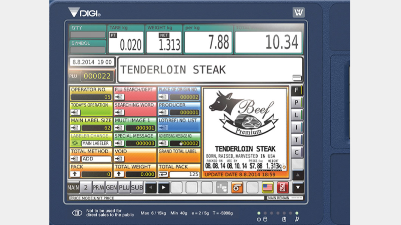 AW-5600FX display and operation