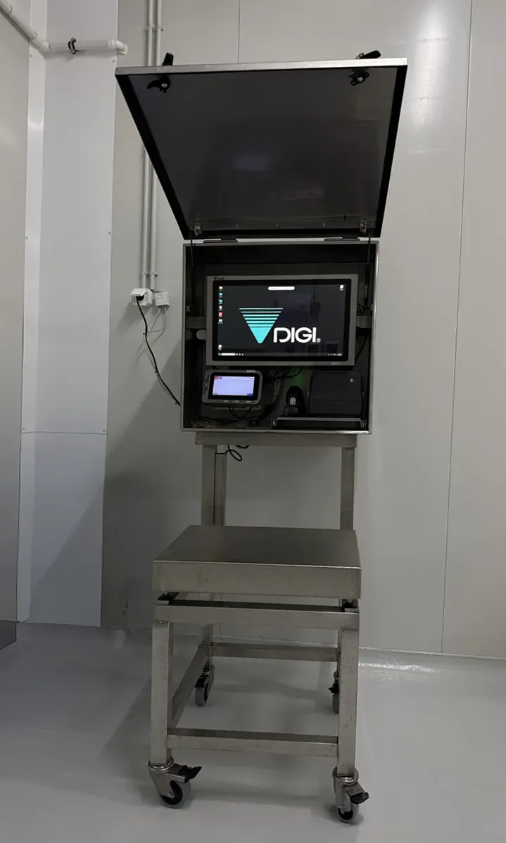 Σταθμός ιχνηλασιμότητας με ανοξείδωτο cabinet