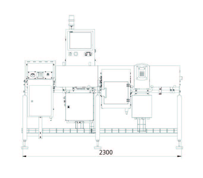 CW-800 Combi front drawing