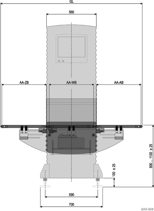 Synus τεχνικό διάγραμμα
